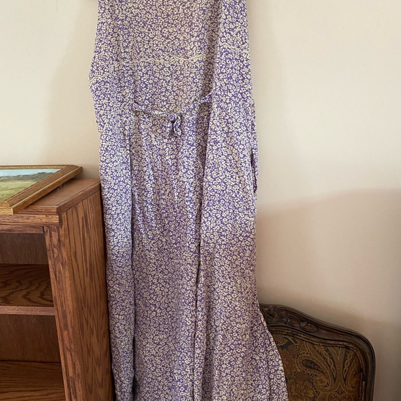 Vintage 1994 Banyan Tree Violet floral Dress Medium - Picture 3 of 3